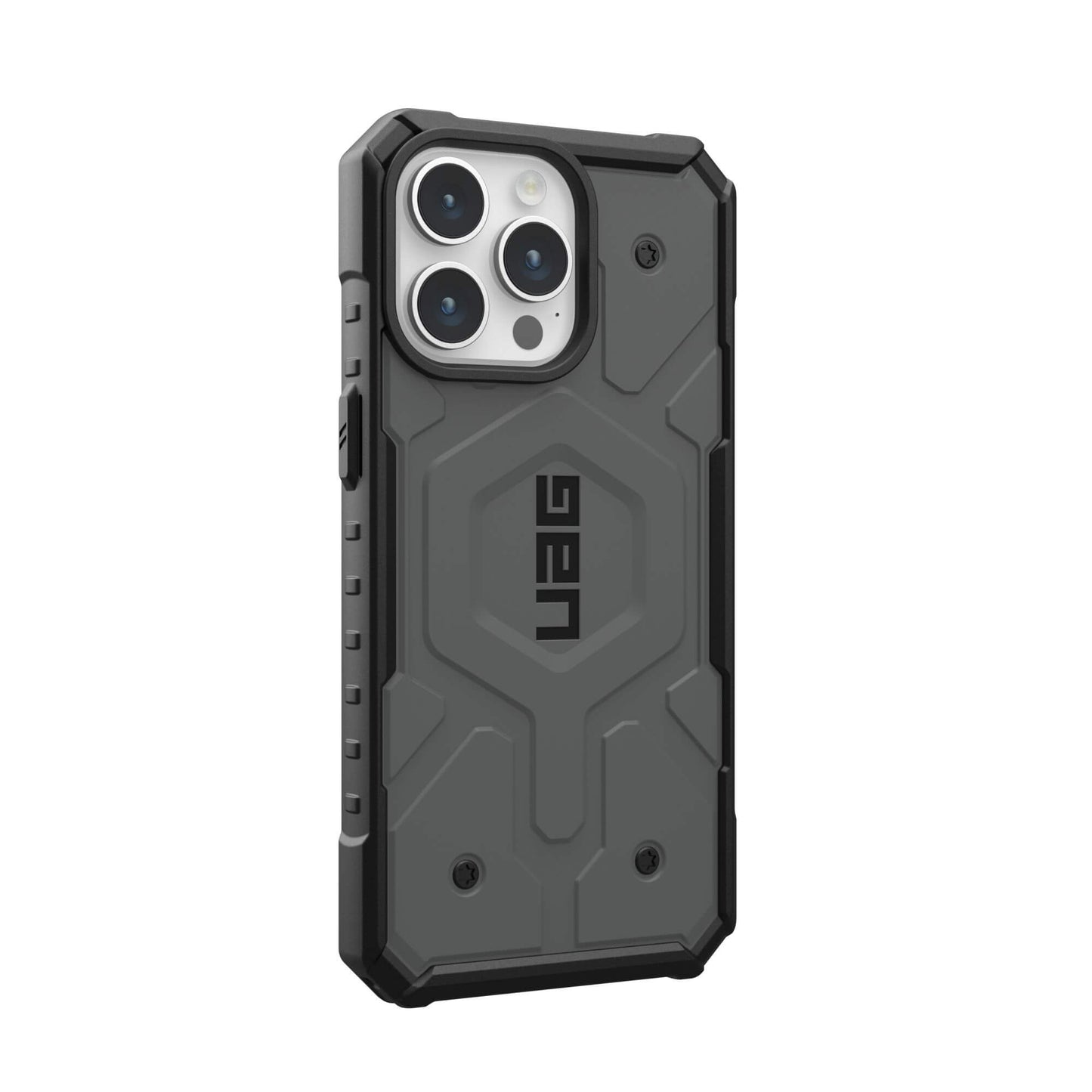 UAG Urban Armor Gear Pathfinder MagSafe Case | Apple iPhone 15 Pro Max | silber