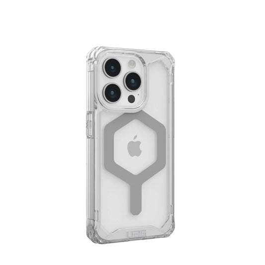 UAG Urban Armor Gear Plyo MagSafe Case | Apple iPhone 15 Pro | ice (transparent)/silber