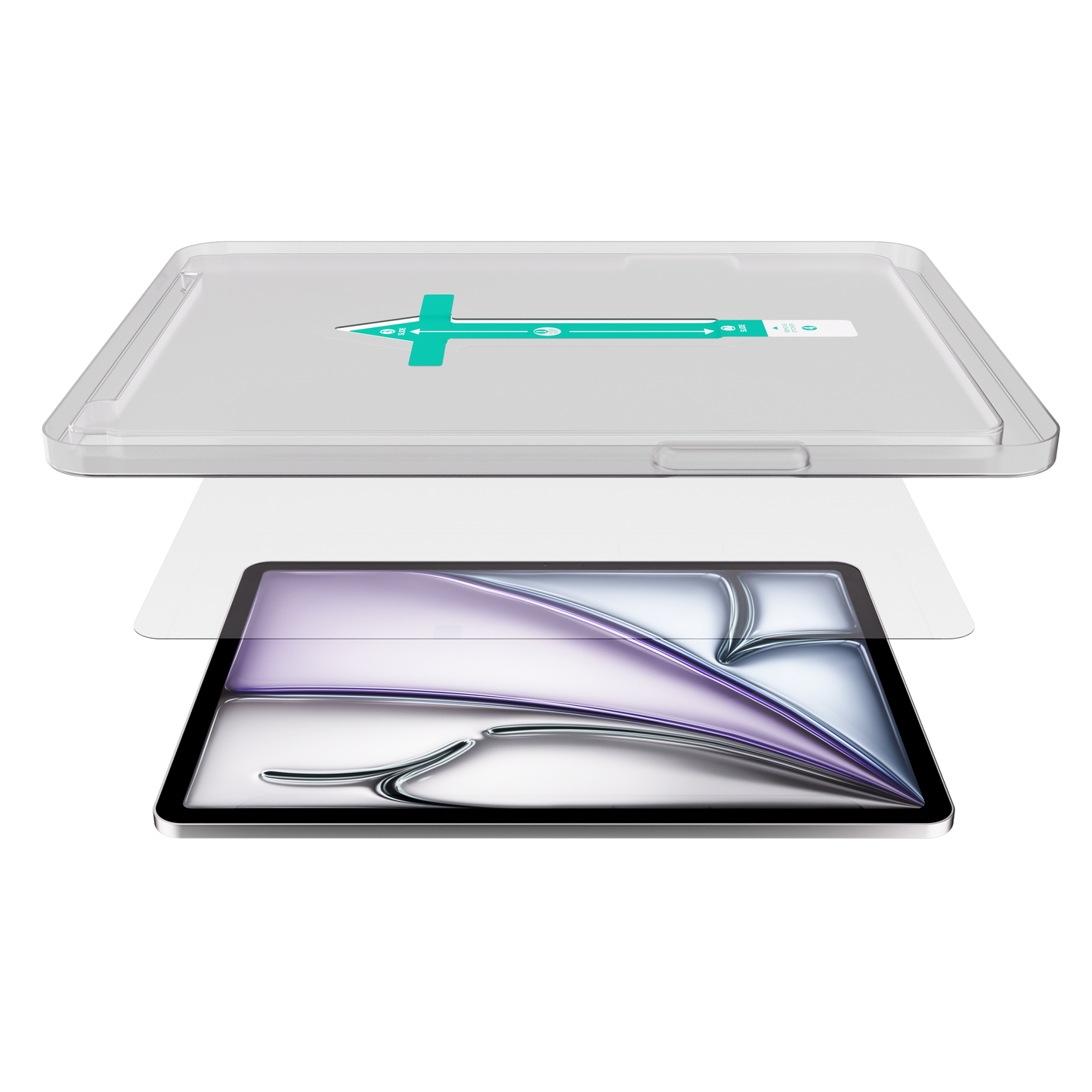 NEXT.ONE iPad Schutzglas mit Anbringhilfe - iPad Air 13" M2