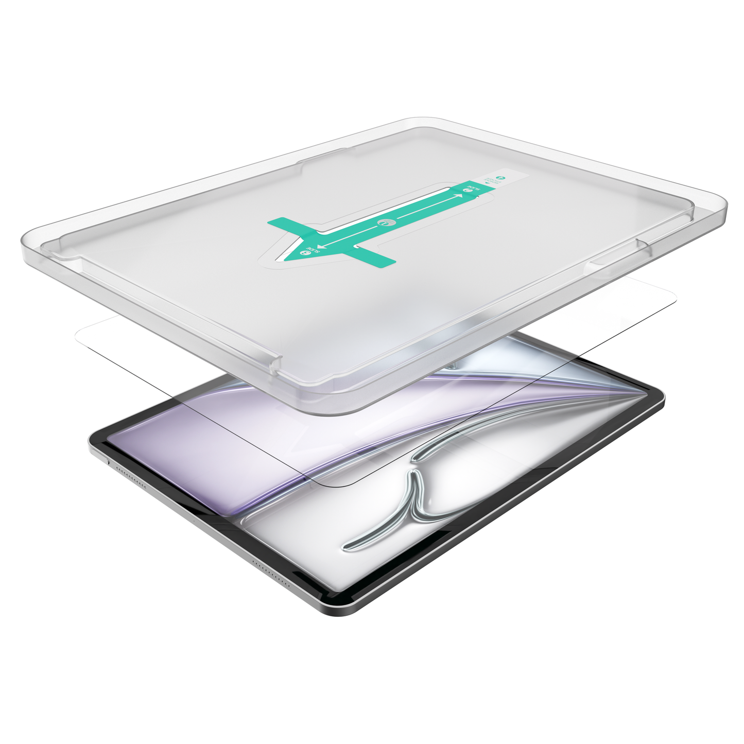 NEXT.ONE iPad Schutzglas mit Anbringhilfe - iPad Air 13" M2