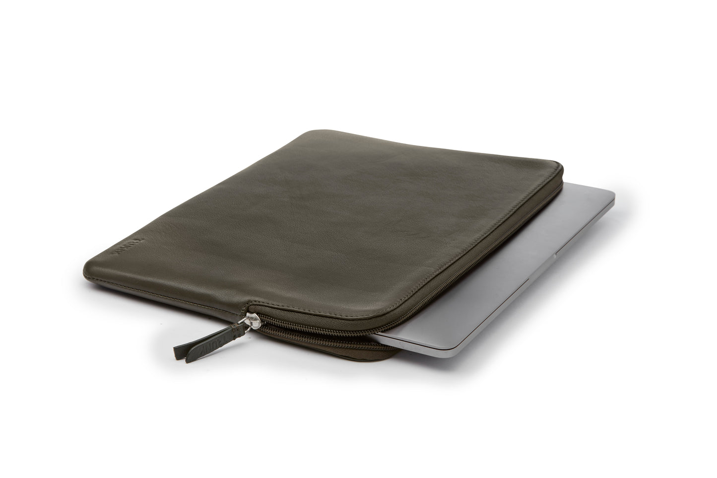 Trunk Leder Sleeve für MacBook Pro 13", Green