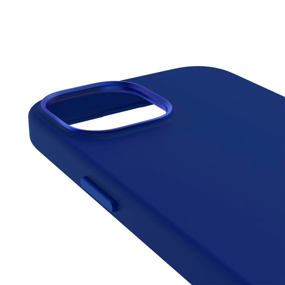 Decoded - AntiMicrobial Silicone Backcover | iPhone 15 - Galactic Blue