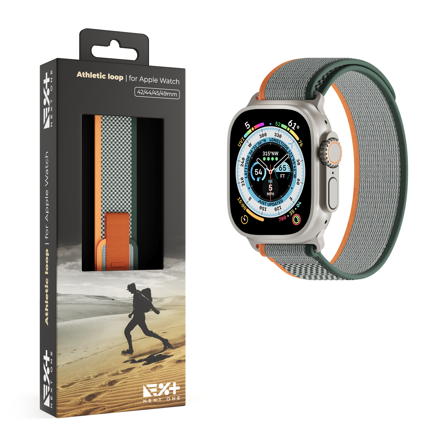 NEXT.ONE Athletic Loop für Apple Watch 42/44/45/49mm | Sage Green