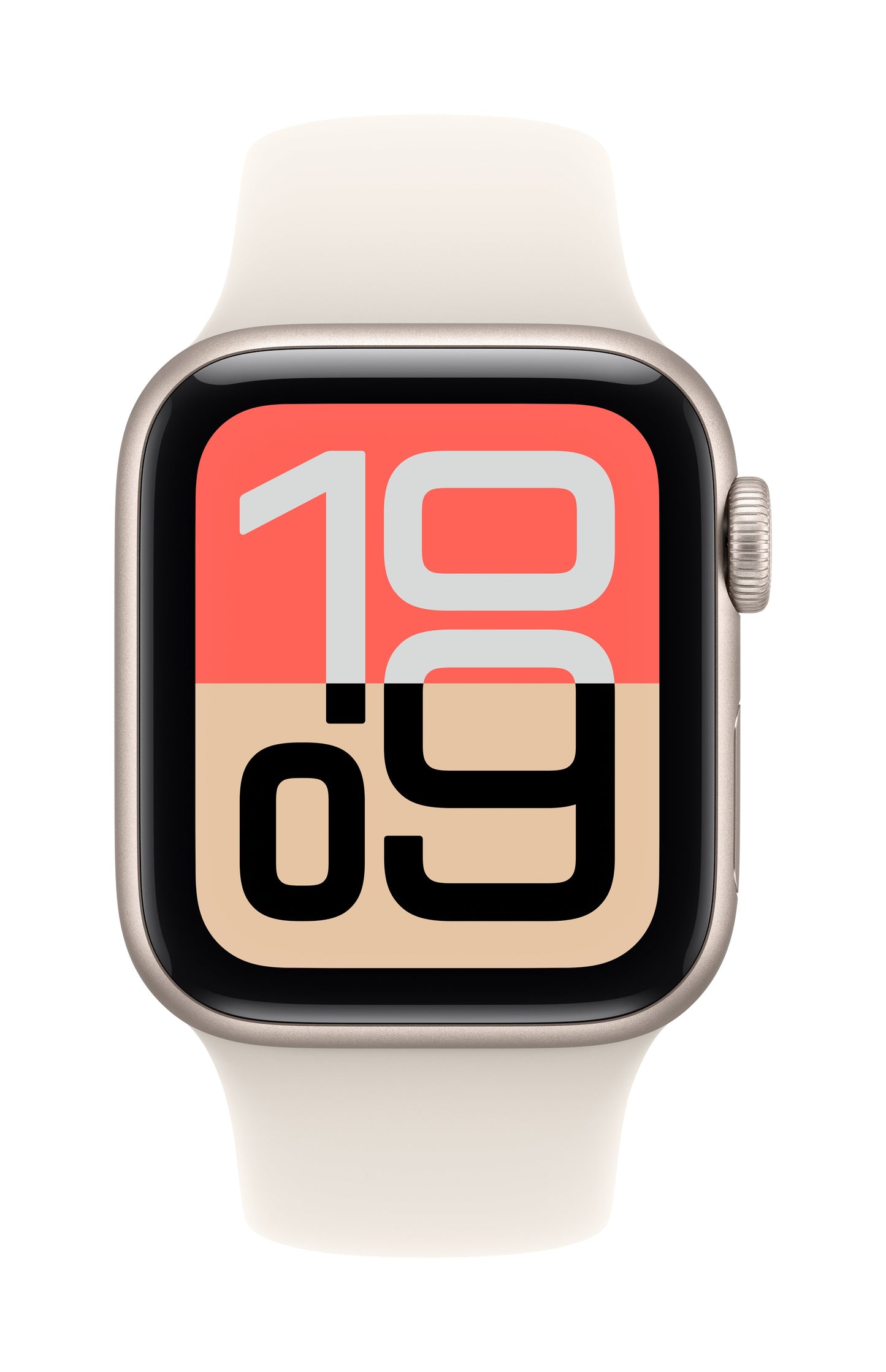 Apple Watch SE 3 GPS + Cellular 40mm Sternenlicht Aluminium Case mit Sternenlicht Sportarmband - M/L