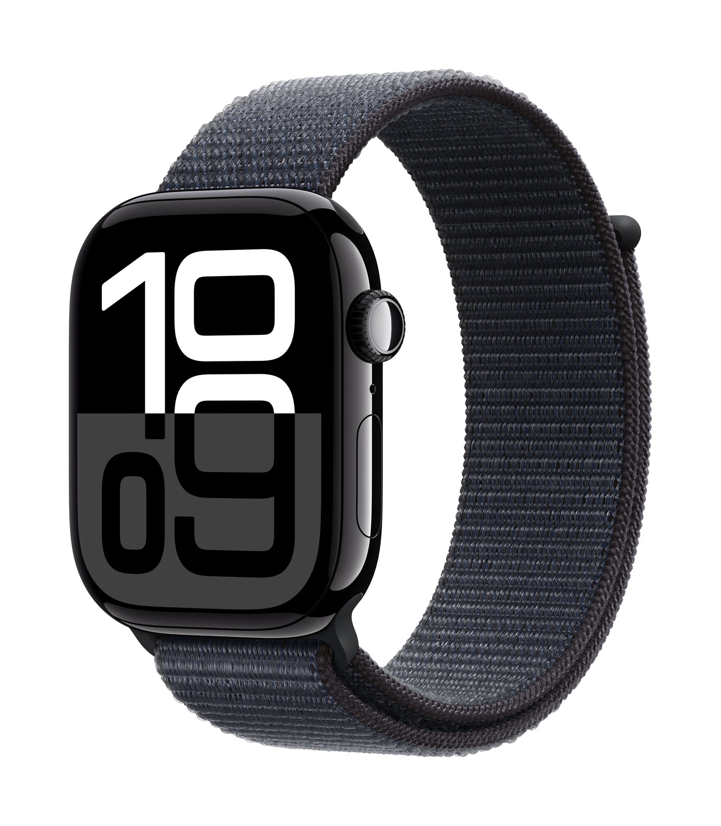 Apple Watch Series 10 GPS 46mm Jet Black Aluminium Case with Ink Sport Loop