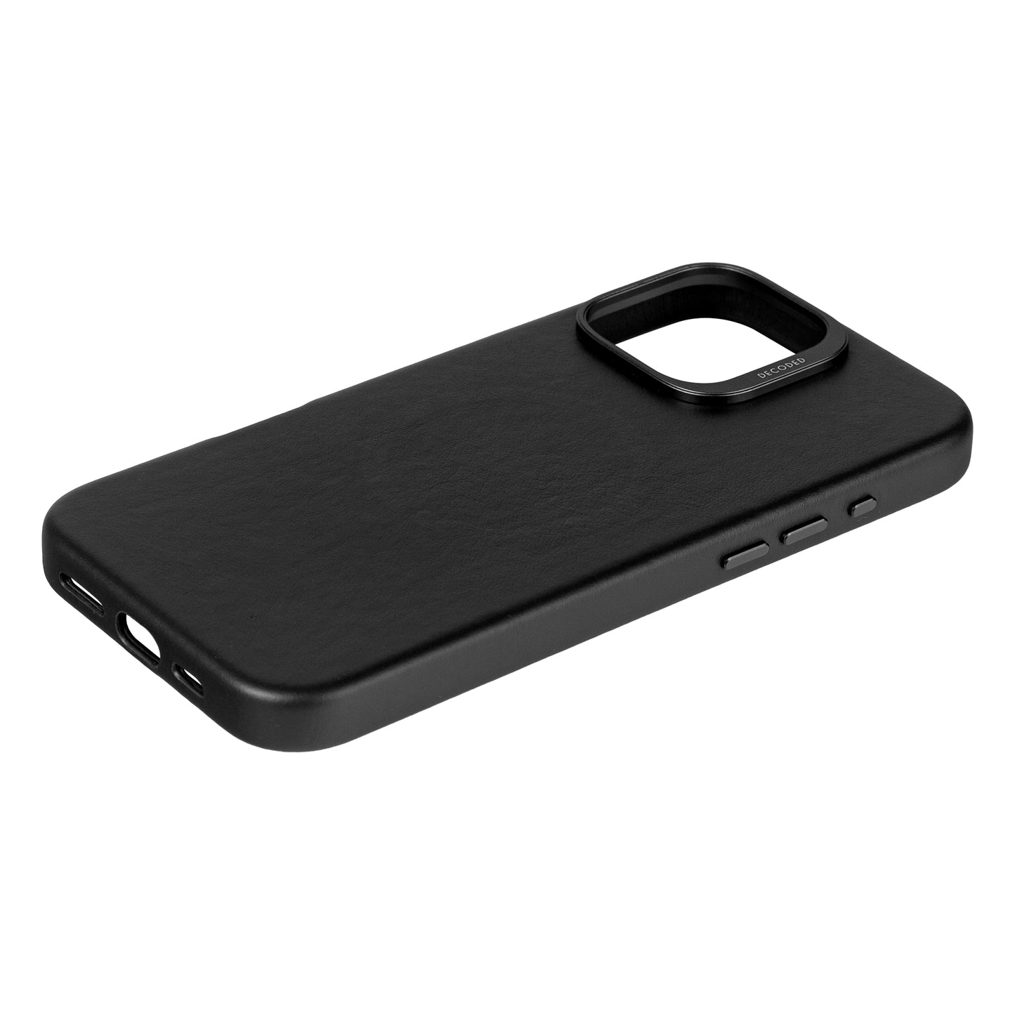 Decoded Leather Backcover iPhone 16 Pro Max Black