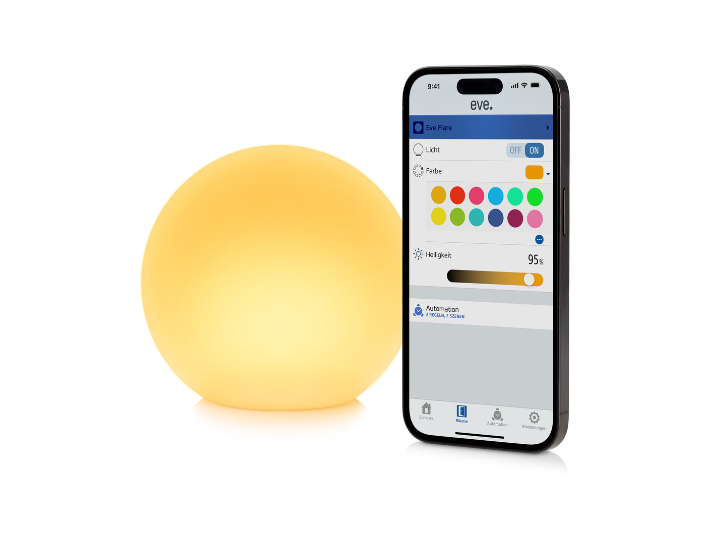 Eve Flare, Portable smarte LED-Leuchte mit Thread-Unterstützung