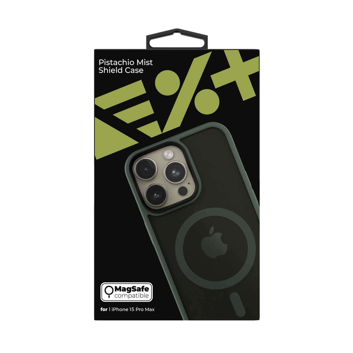 NEXT.ONE Pistachio Mist Shield Case for iPhone 15 Pro Max MagSafe