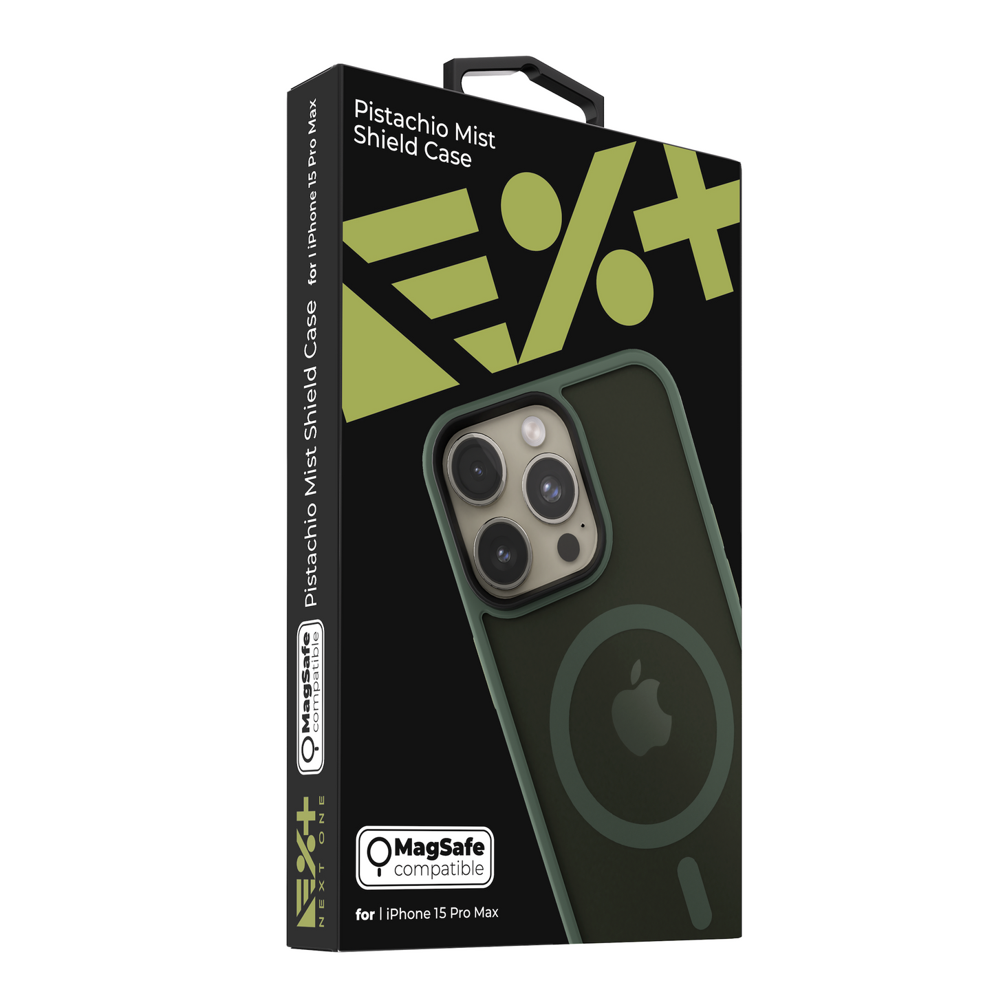 NEXT.ONE Pistachio Mist Shield Case for iPhone 15 Pro Max MagSafe
