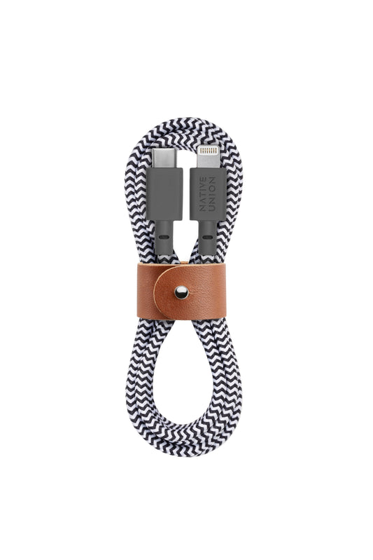 Native Union Belt Lightning auf USB-C Kabel 1.2m, zebra