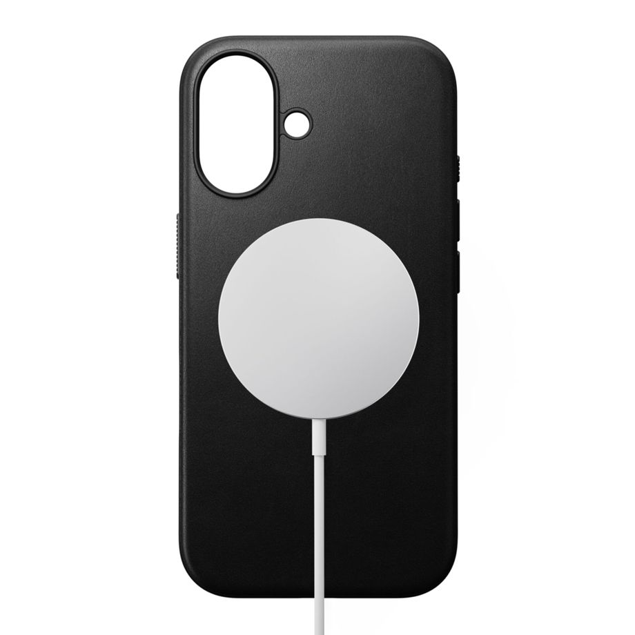 Nomad Modern Leather Case iPhone 16 Black