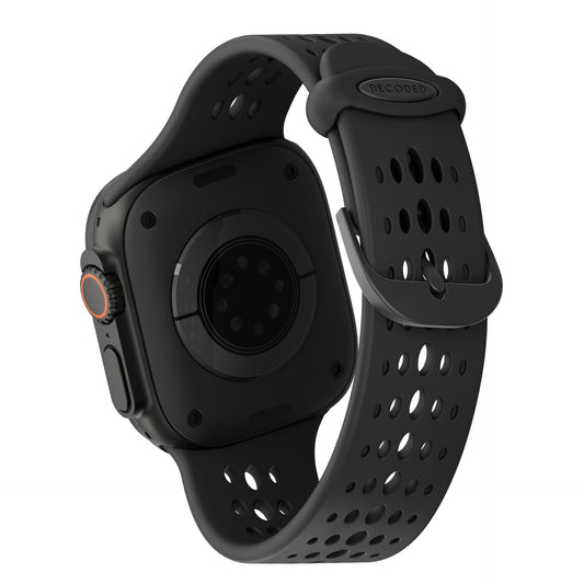 Decoded Silicone Ares O Strap for Apple Watch 44/46/49mm Black