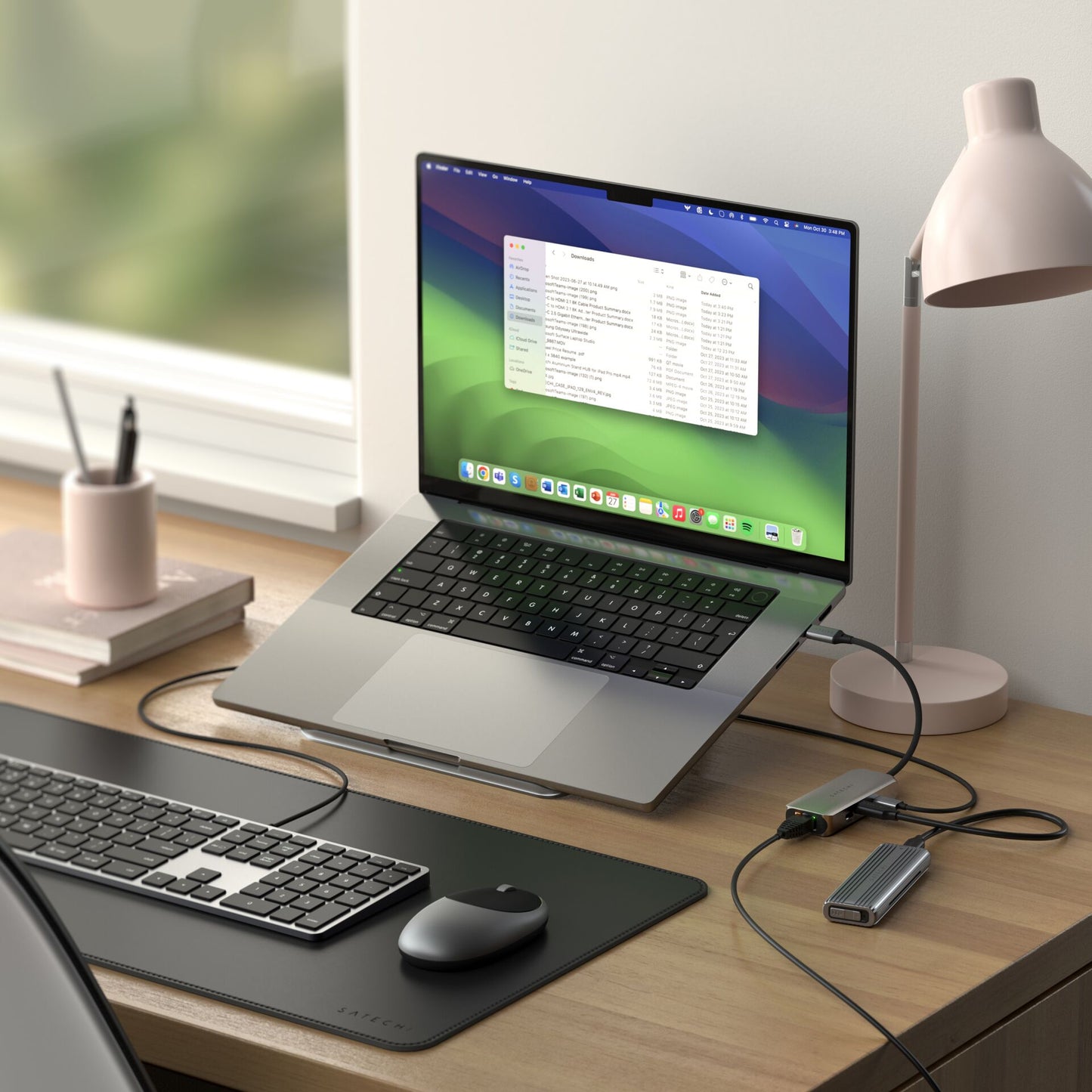 Satechi USB-C 4-Port Hub with 2.5 Gigabit Ethernet space grey