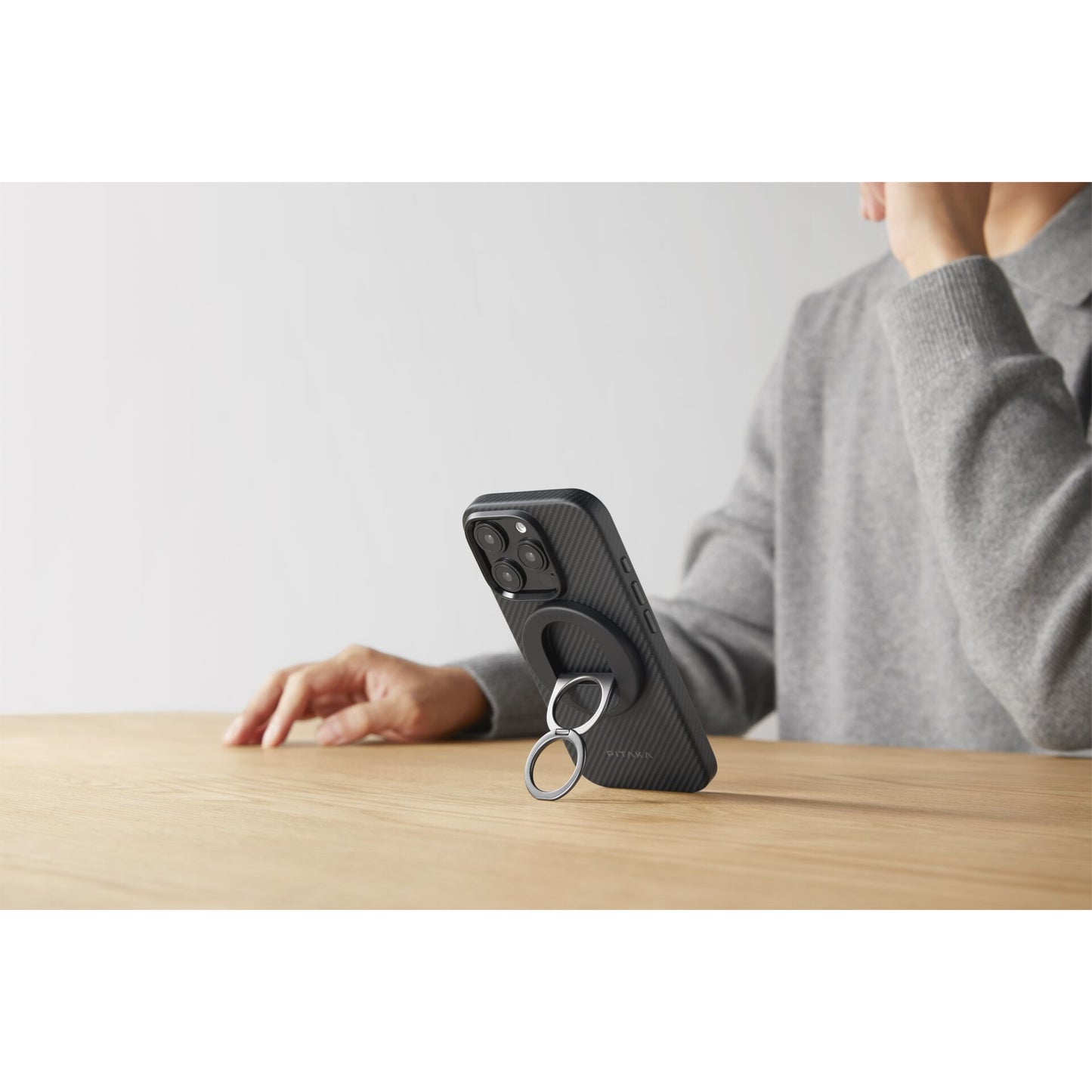 Pitaka MagEZ Case Pro 4 600D for iPhone 16 Pro Black/Grey Twill