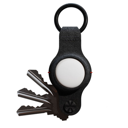 KeySmart AirTag Vegan Leather Case Air Black