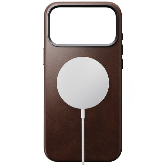 Nomad Traditional Leather Case iPhone 17 Pro Max Rustic Brown Horween