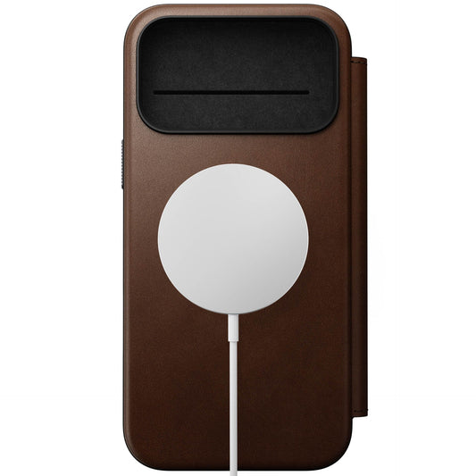 Nomad Modern Leather Folio iPhone 17 Pro Max Brown