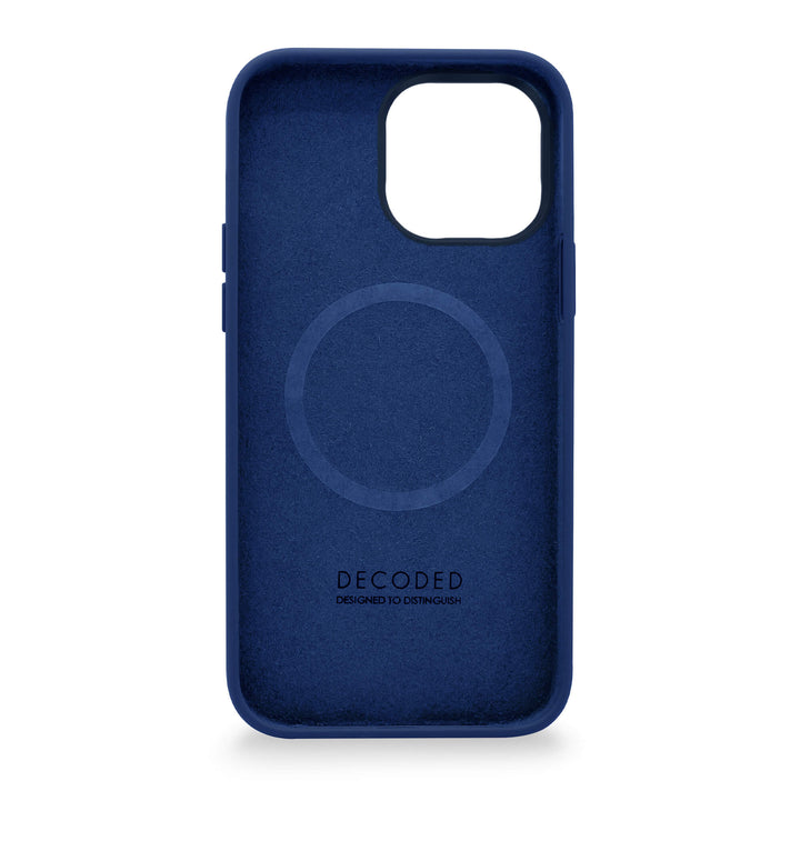 Decoded - AntiMicrobial Silicone Backcover | iPhone 14 Pro Max (6.7 inch) - Navy Peony