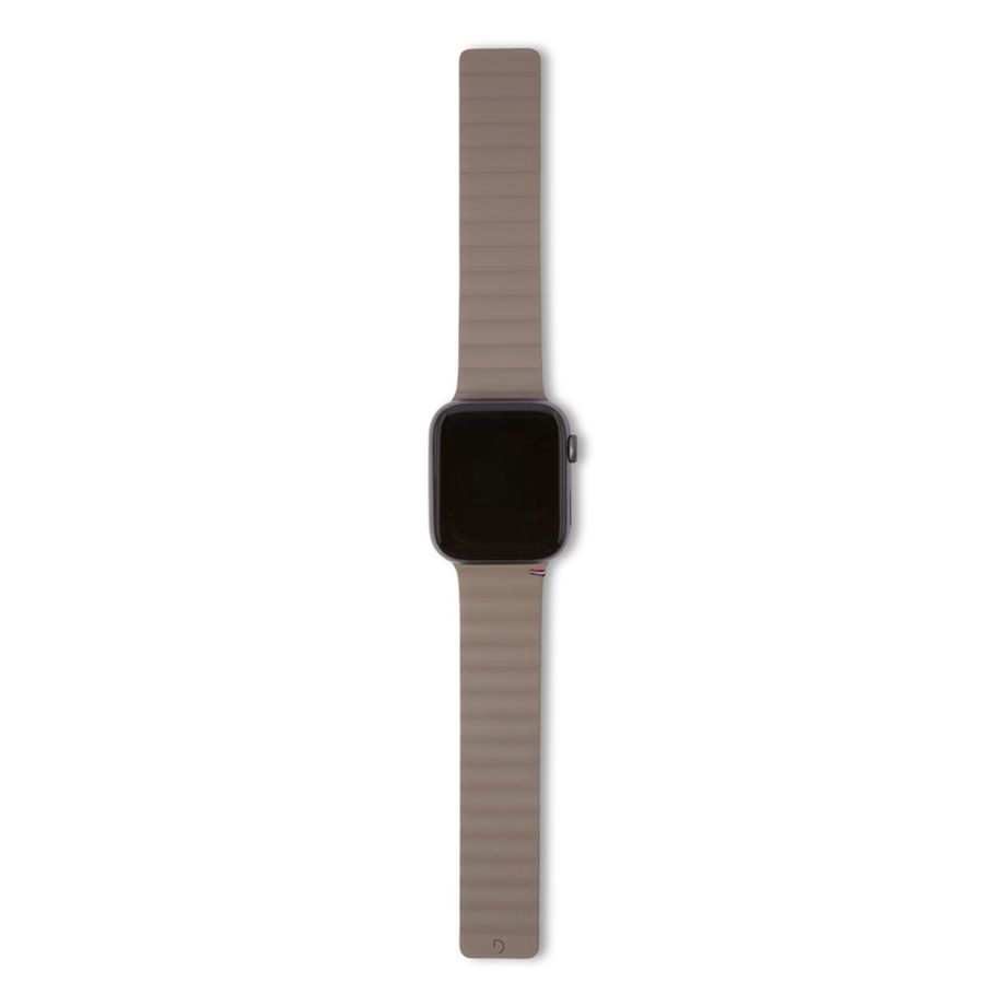 Decoded - Silicone Magnetic Traction Strap | Für Apple Watch 41/40/38mm | Dark Taupe