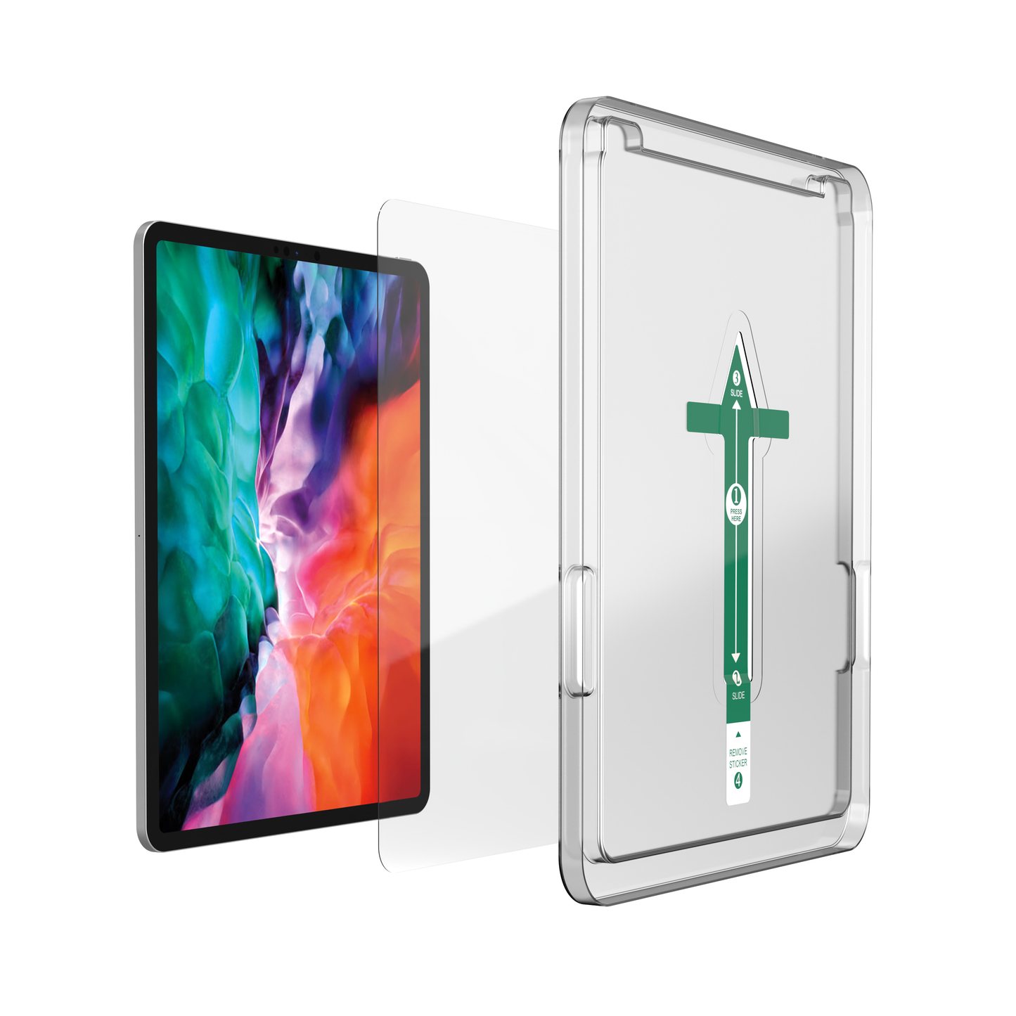 NEXT.ONE iPad Schutzglas mit Anbringhilfe - iPad pro 12,9" 3. Generation und neuer