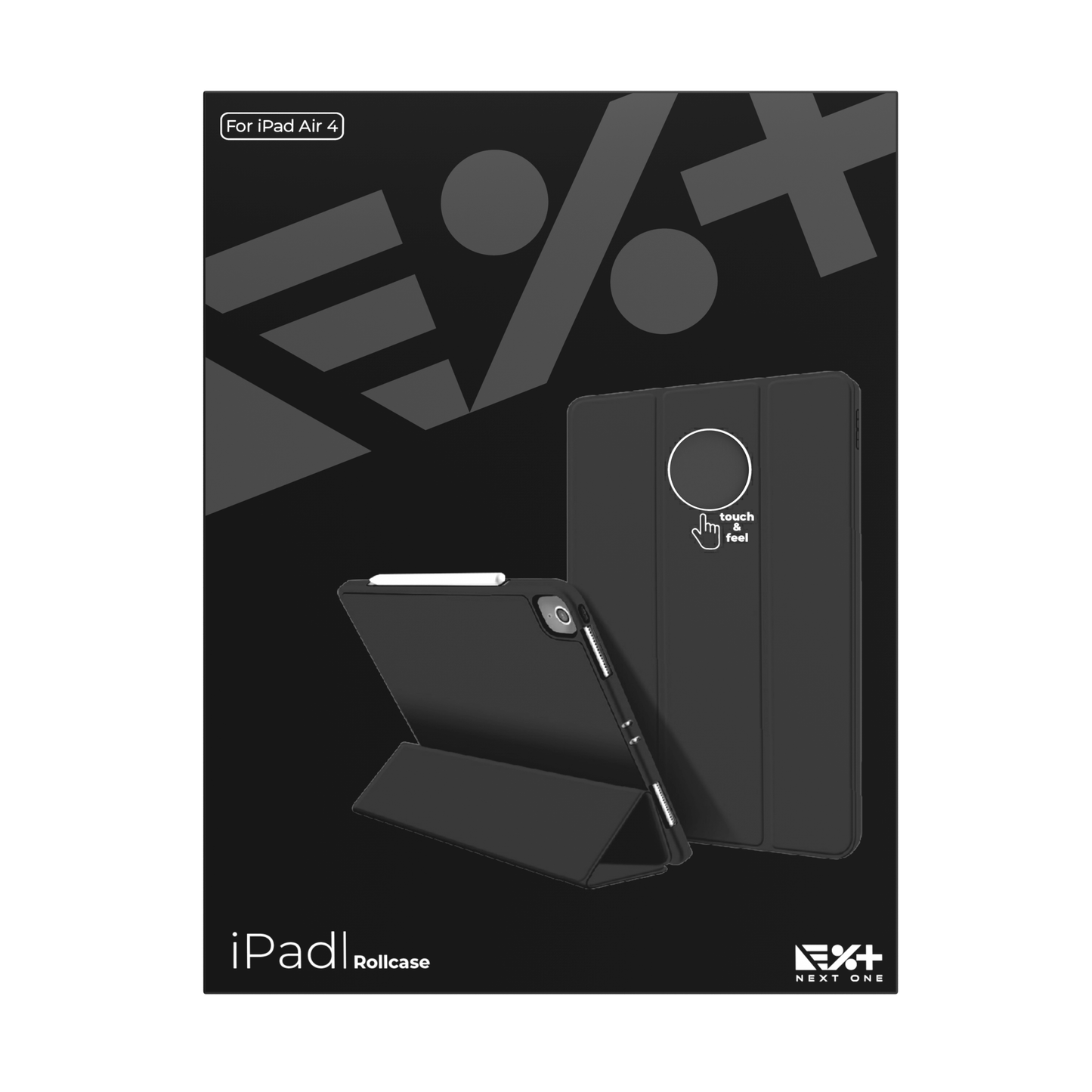 NEXT.ONE Roll case für iPad Air 10,9" - Schwarz