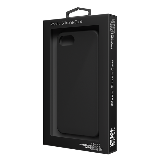 NEXT.ONE Silicone case black for iPhone 6/7/8/SE