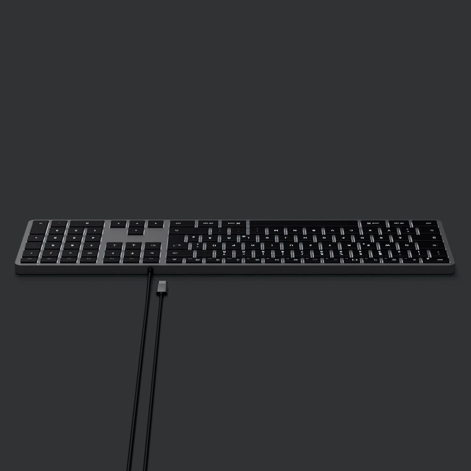 Satechi Slim W3 USB-C Wired Keyboard-DE (German)