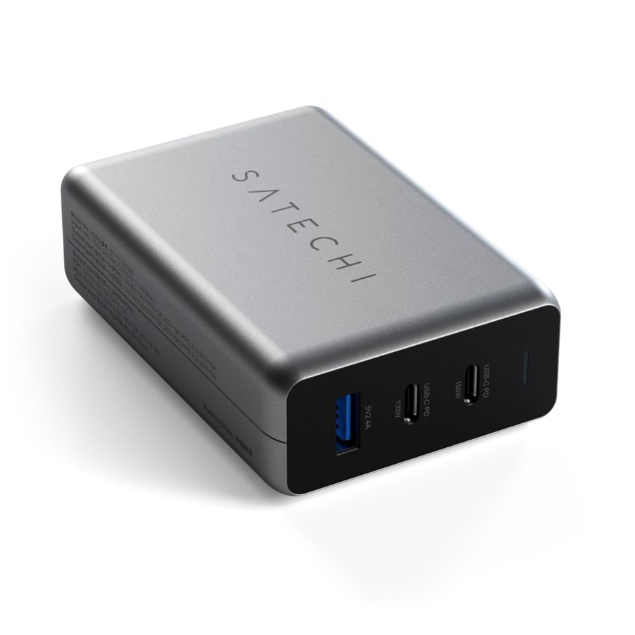 Satechi 100W Type-C PD GaN Compact Charger Space Gray