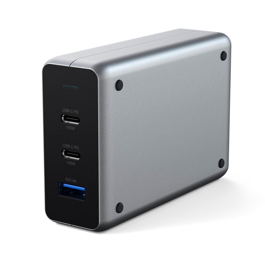 Satechi 100W Type-C PD GaN Compact Charger Space Gray