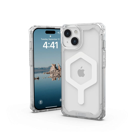 UAG Urban Armor Gear Plyo MagSafe Case | Apple iPhone 15 | ice (transparent)/weiß