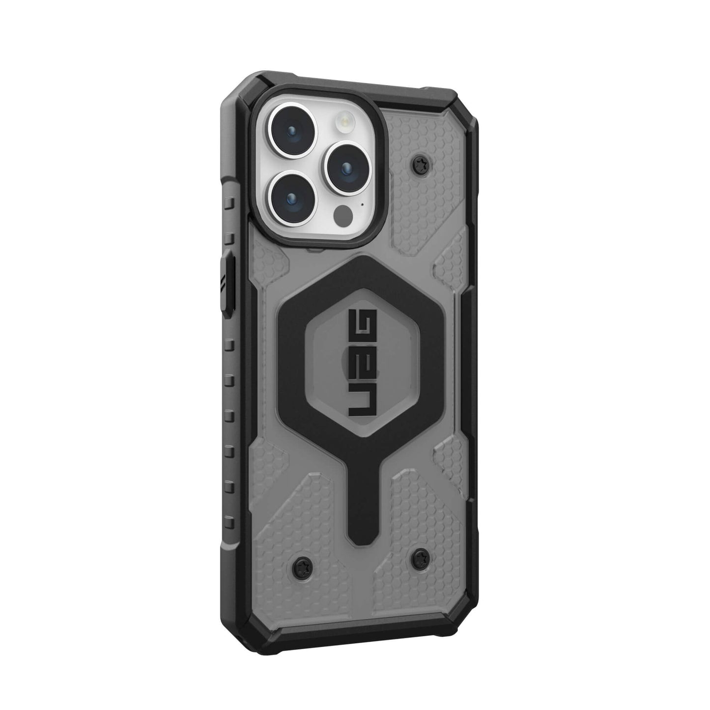 UAG Urban Armor Gear Pathfinder MagSafe Case | Apple iPhone 15 Pro Max | ash (grau transparent)