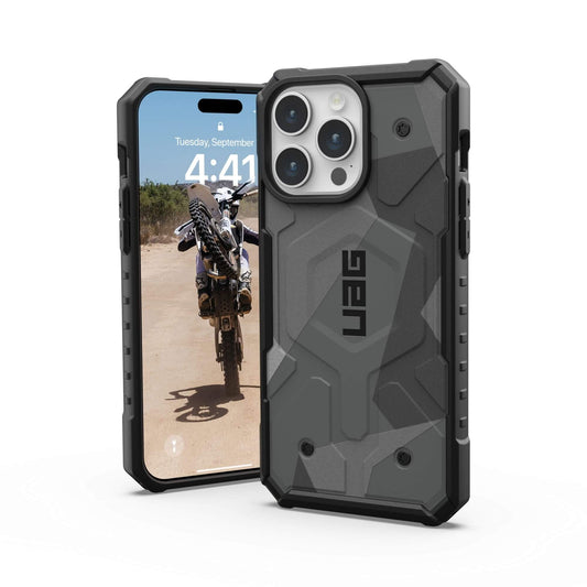 UAG Urban Armor Gear Pathfinder SE MagSafe Case | Apple iPhone 15 Pro Max | geo camo