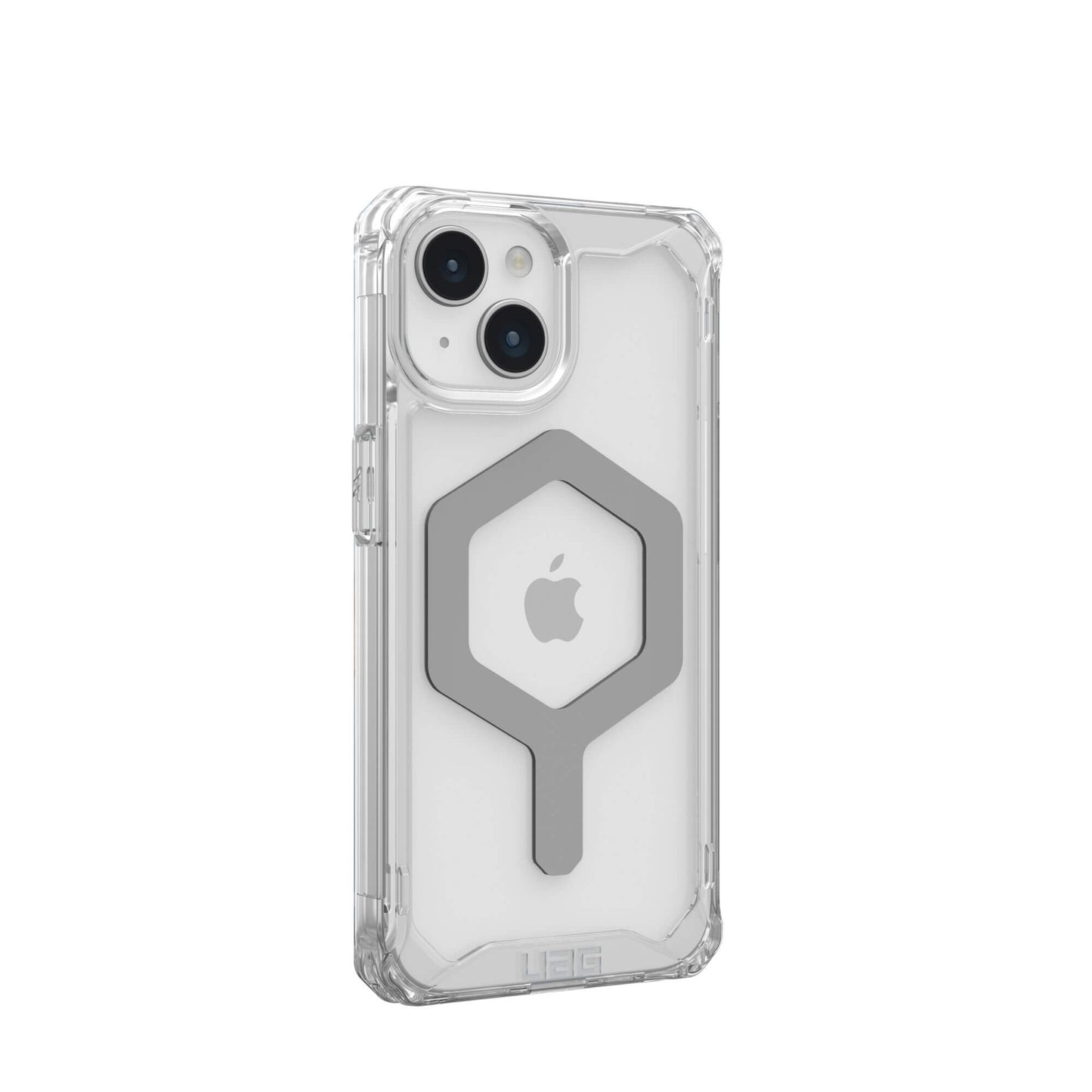 UAG Urban Armor Gear Plyo MagSafe Case | Apple iPhone 15 | ice (transparent)/silber