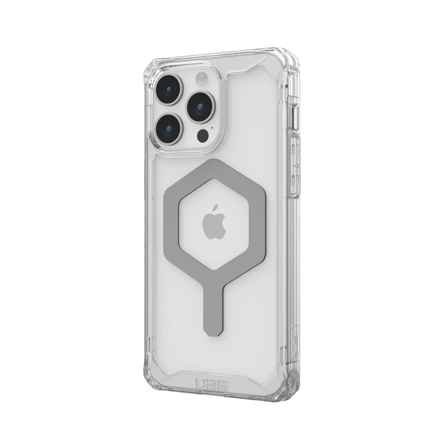 UAG Urban Armor Gear Plyo MagSafe Case | Apple iPhone 15 Pro Max | ice (transparent)/silber