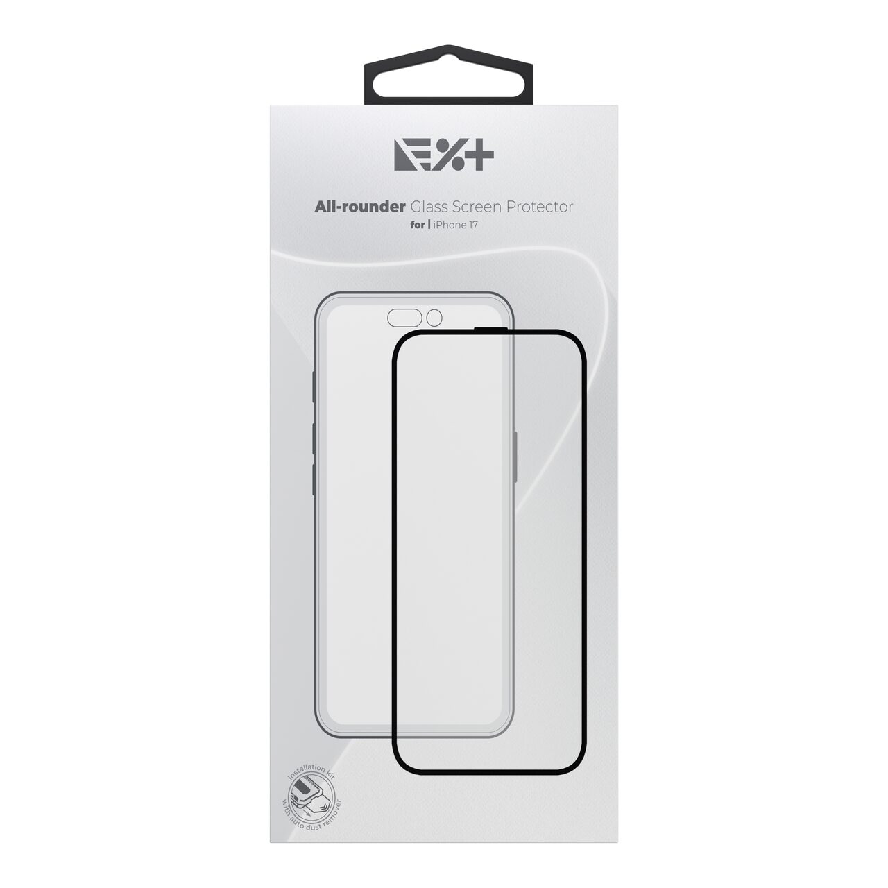 NEXT.ONE All-Rounder Glass Screen Protector mit Anbringhilfe für iPhone 17