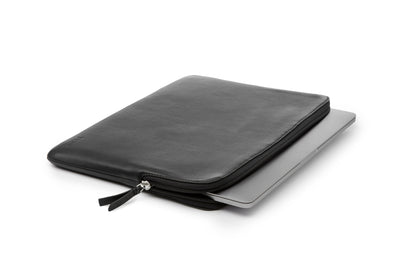 Trunk Leder Sleeve für MacBook Pro 13", Schwarz