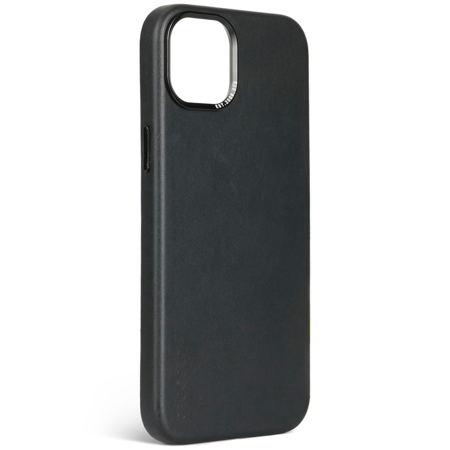 Decoded Leather Backcover for iPhone 15 Black