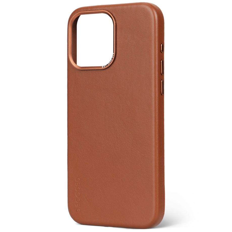 Decoded Leather Backcover for iPhone 15 Pro Tan