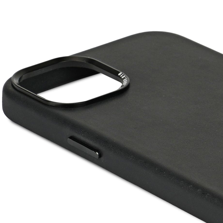 Decoded Leather Backcover for iPhone 15 Plus Black