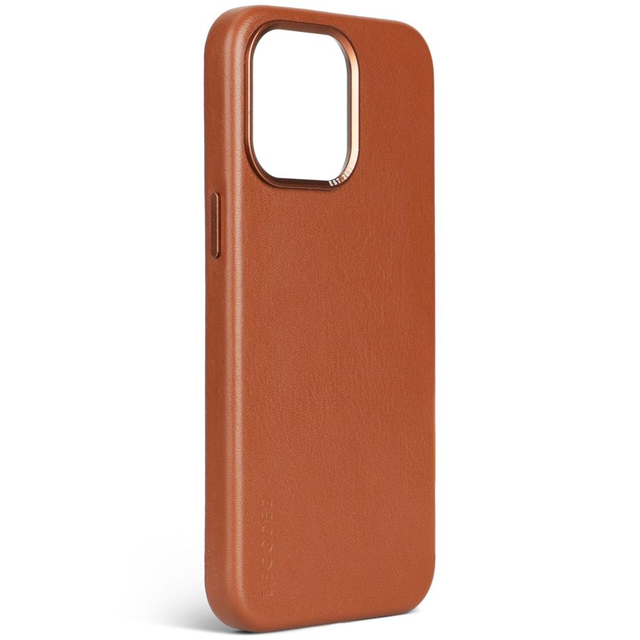 Decoded Leather Backcover for iPhone 15 Pro Max Tan