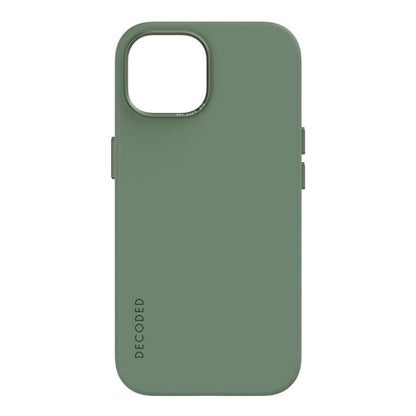 Decoded - AntiMicrobial Silicone Backcover | iPhone 15 - Sage Leaf