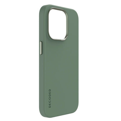 Decoded - AntiMicrobial Silicone Backcover | iPhone 15 Pro - Sage Leaf