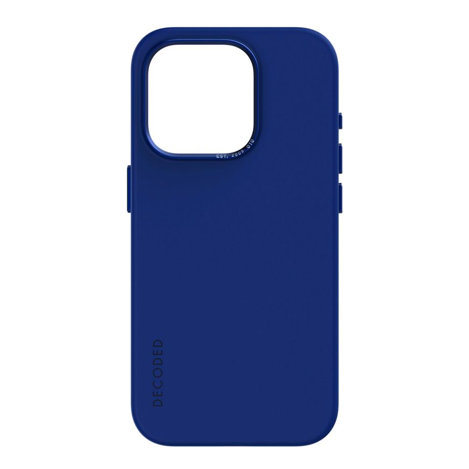 Decoded - AntiMicrobial Silicone Backcover | iPhone 15 Pro - Galactic Blue