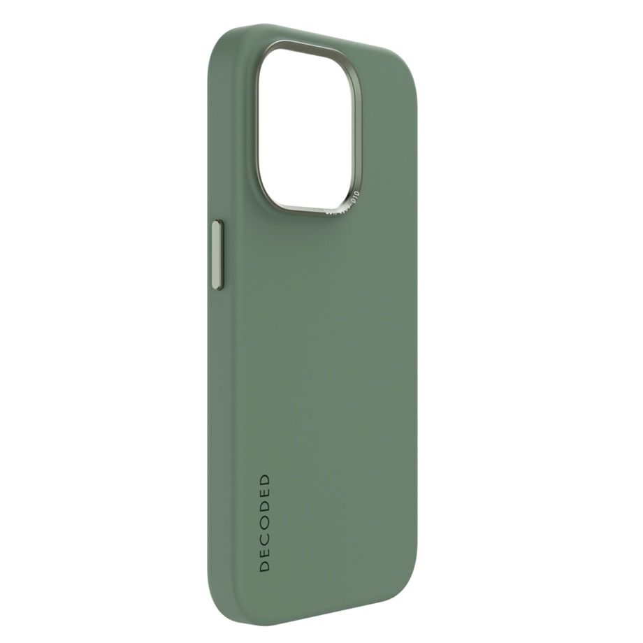 Decoded - AntiMicrobial Silicone Backcover | iPhone 15 Pro Max - Sage Leaf