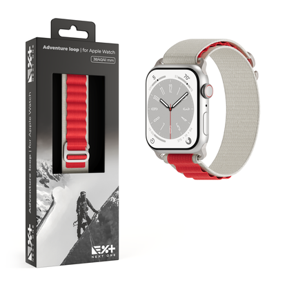 NEXT.ONE Adventure Loop für Apple Watch 38/40/41mm | White-Red