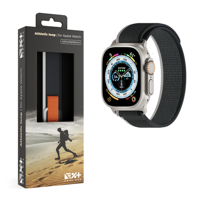 NEXT.ONE Athletic Loop für Apple Watch 42/44/45/49mm | Black