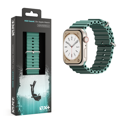 NEXT.ONE H2O Band für Apple Watch 42/44/45/49mm | Deep Sea Green