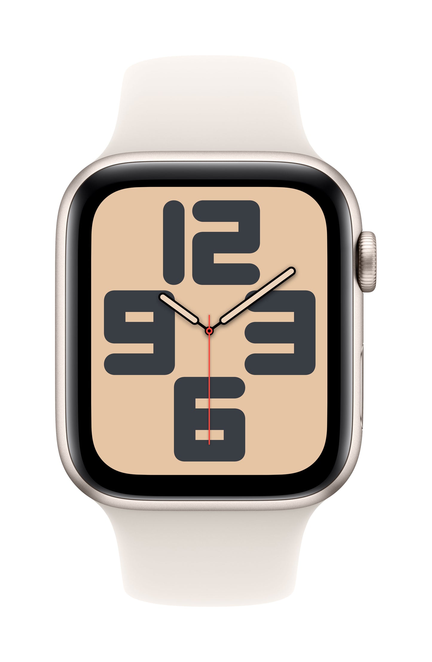 Apple Watch SE GPS + Cellular 44mm Starlight Aluminium Case with Starlight Sport Band - S/M