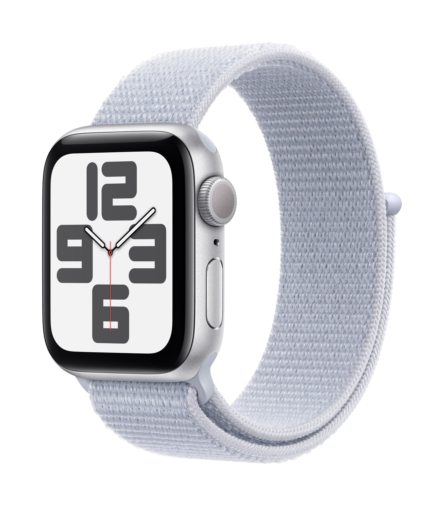 Apple Watch SE GPS 40mm Silver Aluminium Case with Blue Cloud Sport Loop