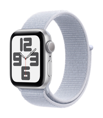 Apple Watch SE GPS 40mm Silver Aluminium Case with Blue Cloud Sport Loop